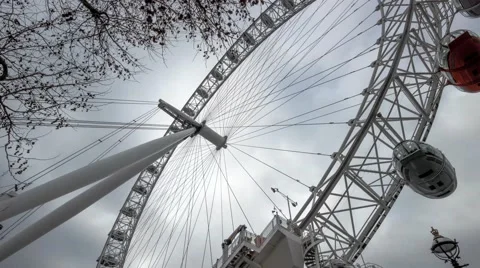 London eye timelapse Stock Footage 43260430