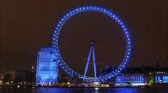 London Eye Timelapse Stock Footage