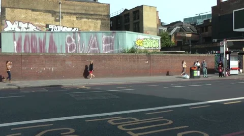 London Graffiti Stock Footage 41423914
