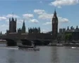 London Houses of Parliament across the Thames Daytime GFSD SD Footage