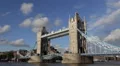 London Icon Symbol Tower Bridge People Commuting Rush Hour Timelapse Time Lapse HD Footage