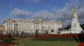 London Landmark Buckingham Palace Victoria Memorial Beautiful Garden Flowers UK HD Footage