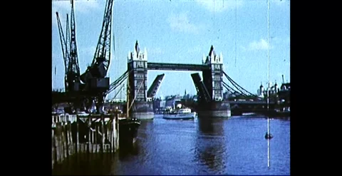 London Landmarks School Excursion: Tower Bridge and More (1960) Video stock 258813058
