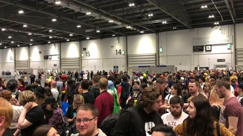 LONDON MCM COMIC CON Stock Footage 135676011