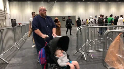 LONDON MCM COMIC CON Stock Footage 135676232