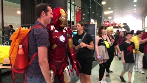 LONDON MCM COMIC CON Stock Footage 135676309