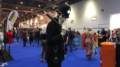 LONDON MCM COMIC CON Stock Footage 135676575