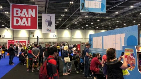 LONDON MCM COMIC CON Stock Footage 135676589