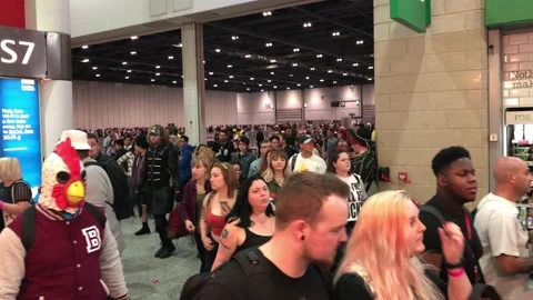 LONDON MCM COMIC CON Stock Footage 135676594