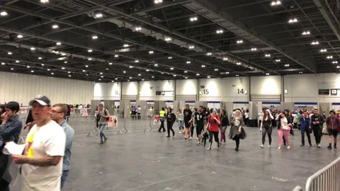 LONDON MCM COMIC CON Stock Footage 135676597
