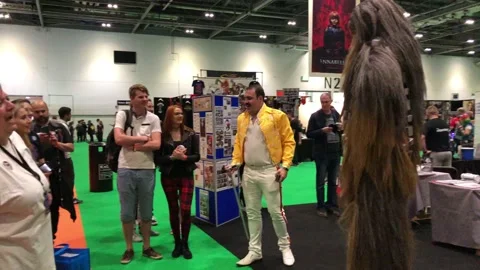 LONDON MCM COMIC CON Stock Footage 135676717
