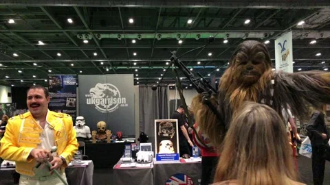 LONDON MCM COMIC CON Stock Footage 135676725