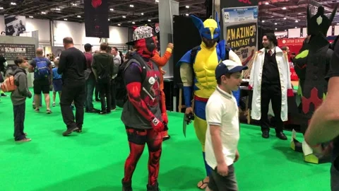 LONDON MCM COMIC CON Stock Footage 135676758