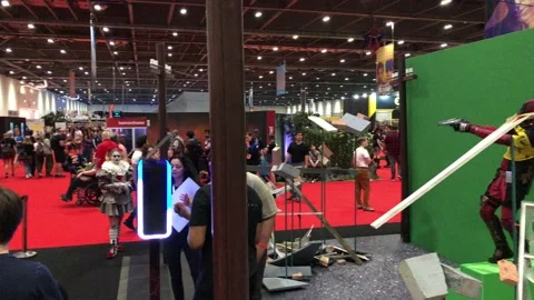 LONDON MCM COMIC CON Stock Footage 135676843