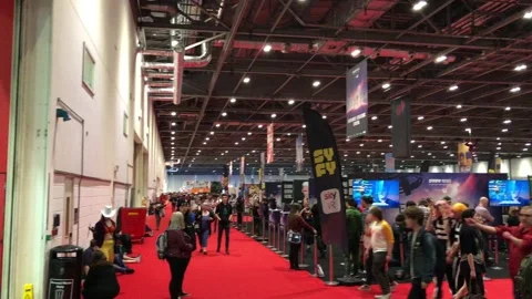 LONDON MCM COMIC CON Stock Footage 135676849