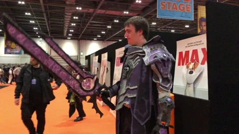 LONDON MCM COMIC CON Stock Footage 135676972