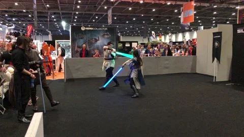 LONDON MCM COMIC CON Stock Footage 135676999