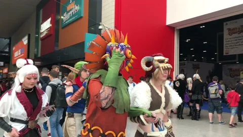 LONDON MCM COMIC CON Stock Footage 135677097