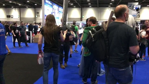 LONDON MCM COMIC CON Stock Footage 135677142