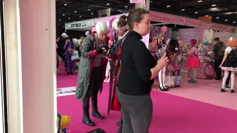LONDON MCM COMIC CON Stock Footage 135677173