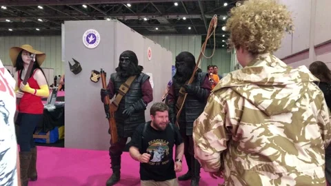 LONDON MCM COMIC CON Stock Footage 135677210