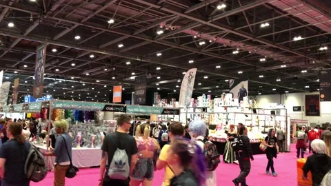 LONDON MCM COMIC CON Stock Footage 135677265
