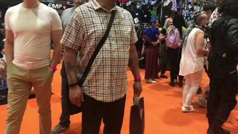 LONDON MCM COMIC CON Stock Footage 135677346