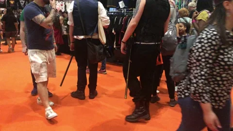 LONDON MCM COMIC CON Stock Footage 135677519