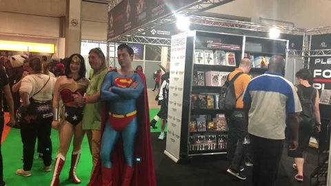 LONDON MCM COMIC CON Stock Footage 135677524