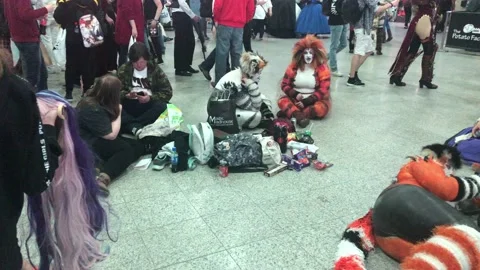 LONDON MCM COMIC CON Stock Footage 135677719