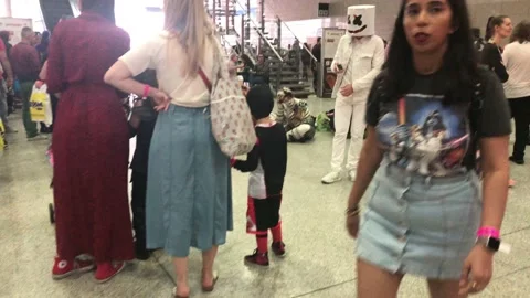 LONDON MCM COMIC CON Stock Footage 135677880