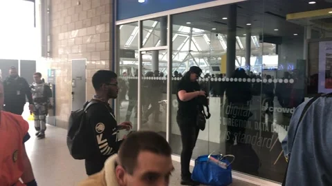 LONDON MCM COMIC CON Stock Footage 135677891