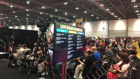 LONDON MCM COMIC CON Stock Footage 135678295