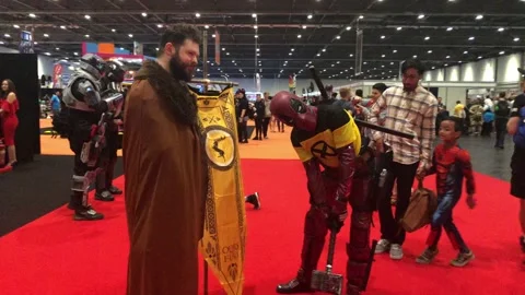 LONDON MCM COMIC CON Stock Footage 135678301