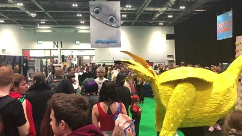 LONDON MCM COMIC CON Stock Footage 135678432