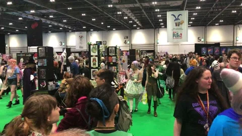 LONDON MCM COMIC CON Stock Footage 135678727