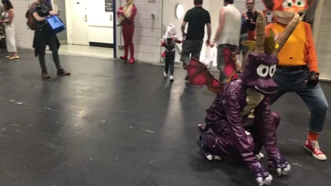 LONDON MCM COMIC CON Stock Footage 135678874