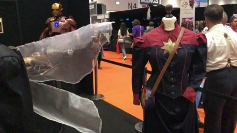 LONDON MCM COMIC CON Stock Footage 135678983