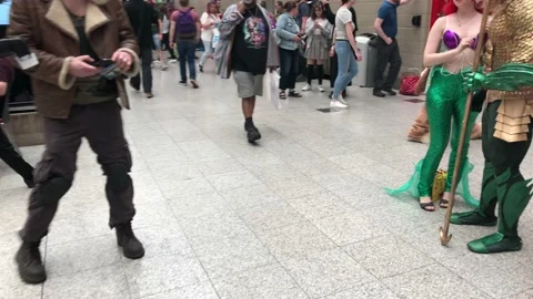 LONDON MCM COMIC CON Stock Footage 135679129