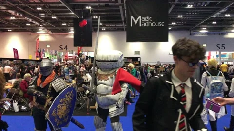 LONDON MCM COMIC CON Stock Footage 135679422
