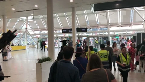 LONDON MCM COMIC CON Stock Footage 135679486