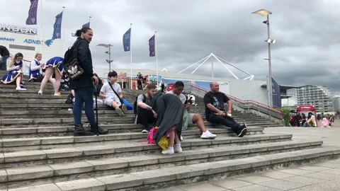 LONDON MCM COMIC CON Stock Footage 135679582