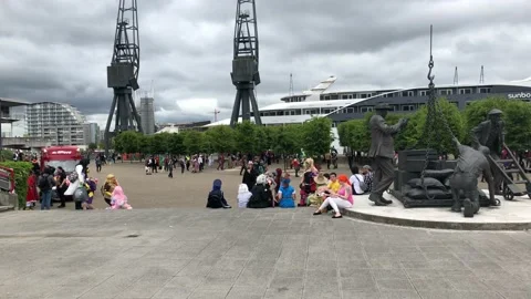 LONDON MCM COMIC CON Stock Footage 135679666