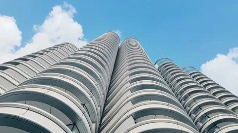 London, Modern Apartment, Skyscraper Building 4K Stock Footage