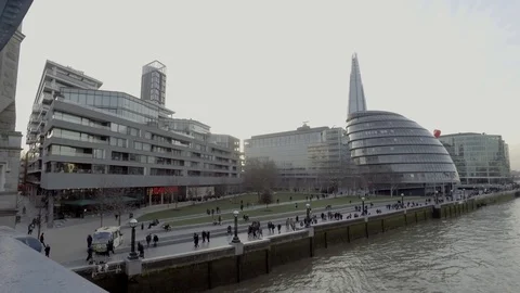London modern building Stock Footage 128190594