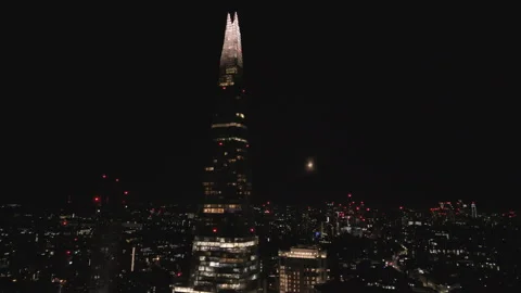 London at Moonlight Stock Footage 280799296
