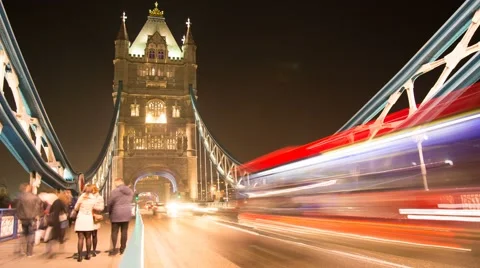 London at night Stock Footage 44847188