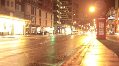 London night lights Stock Footage 8759785