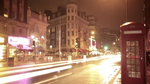 London night lights Stock Footage 8759842