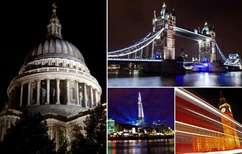 London at Night Stock Photos